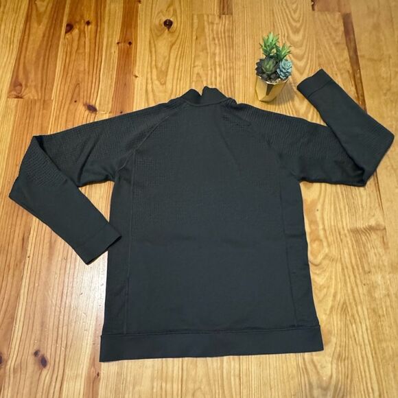 Lululemon Engineered Warmth Jacket Mens Large L Olive Green Merino Wool Blend - Picture 8 of 8